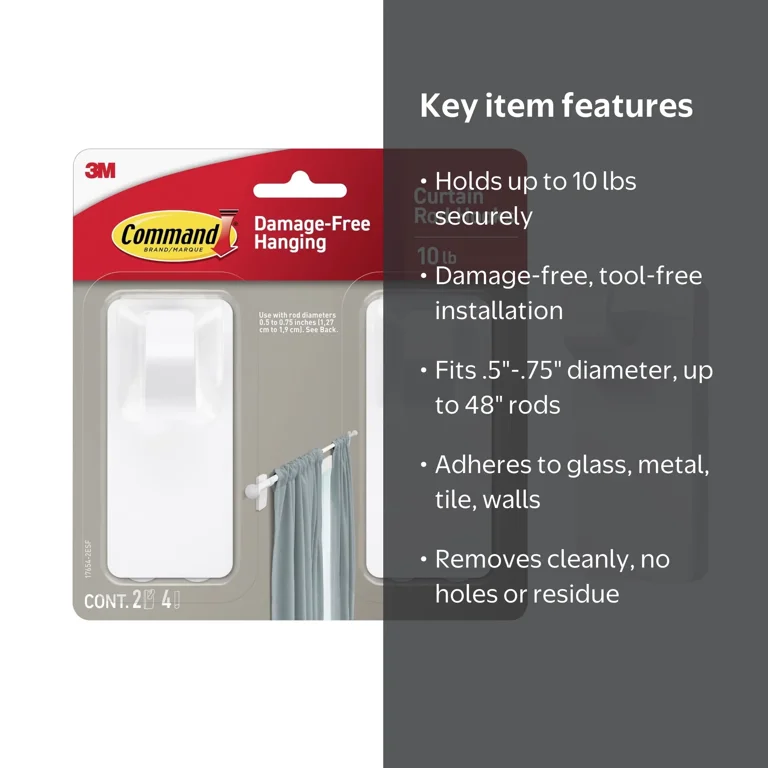 adhesive in command hooks safe for fish Medium Clear Clear Hooks, 7 Hooks, 12 Strips finished wood Command Medium Utility Wall Hooks