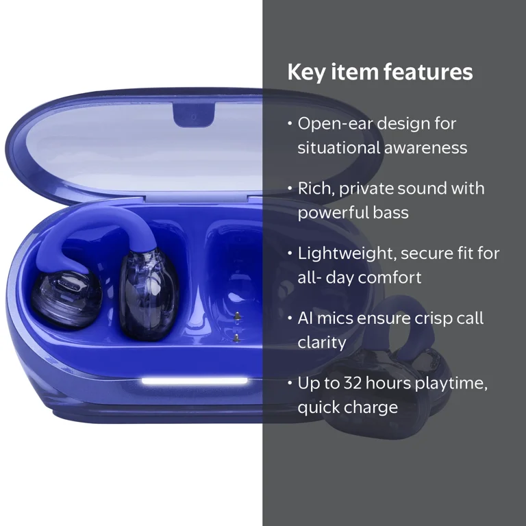 JBL Soundgear Clips - True wireless open-ear headphones - Blue