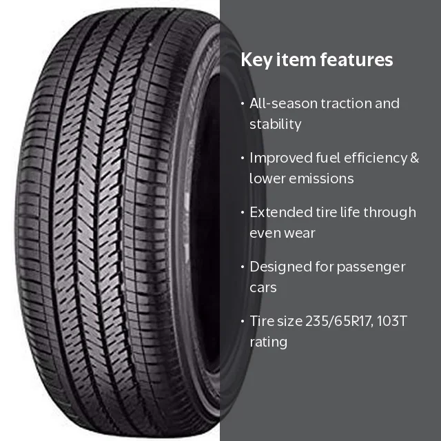 Yokohama, Passenger Tire, All Season, 235/65R17, 103T - Walmart.com