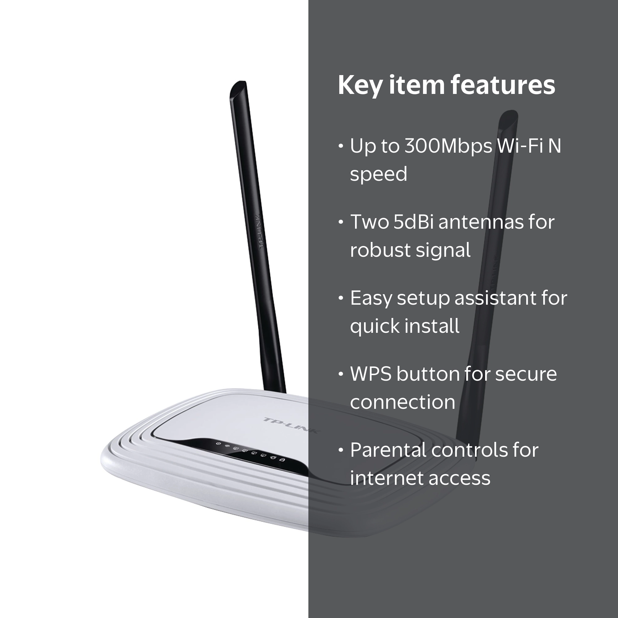 TP-Link N300 Wi-Fi Router, Up to 300Mbps (TL-WR841N) - Walmart.com
