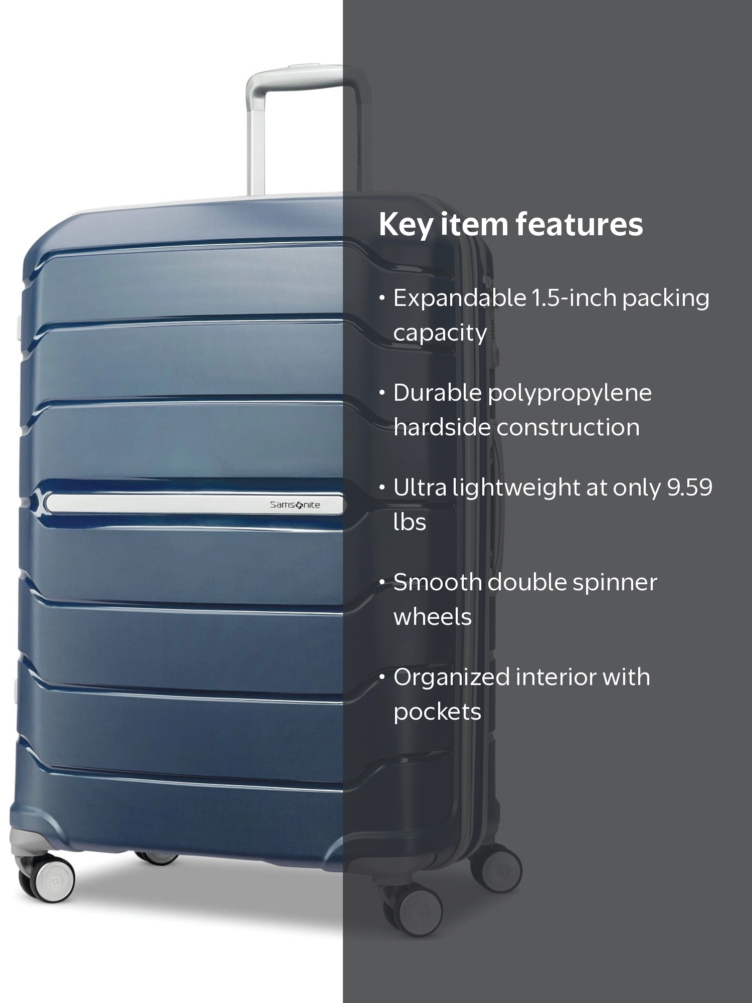 Samsonite Freeform Spinner 28 - Navy - Walmart.com