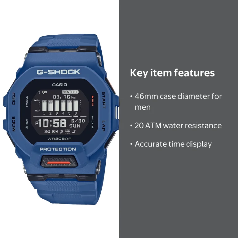 Casio GBD-200-2ER G-Shock Men's 46mm Watch - Walmart.com