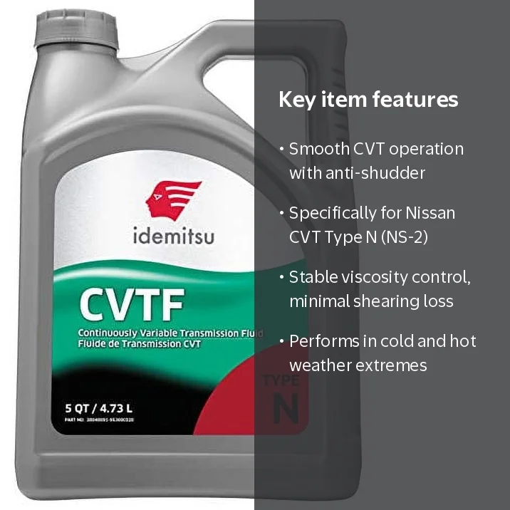Idemitsu CVT Type N (NS-2) Oil Transmission Fluid for Nissan - 5QT