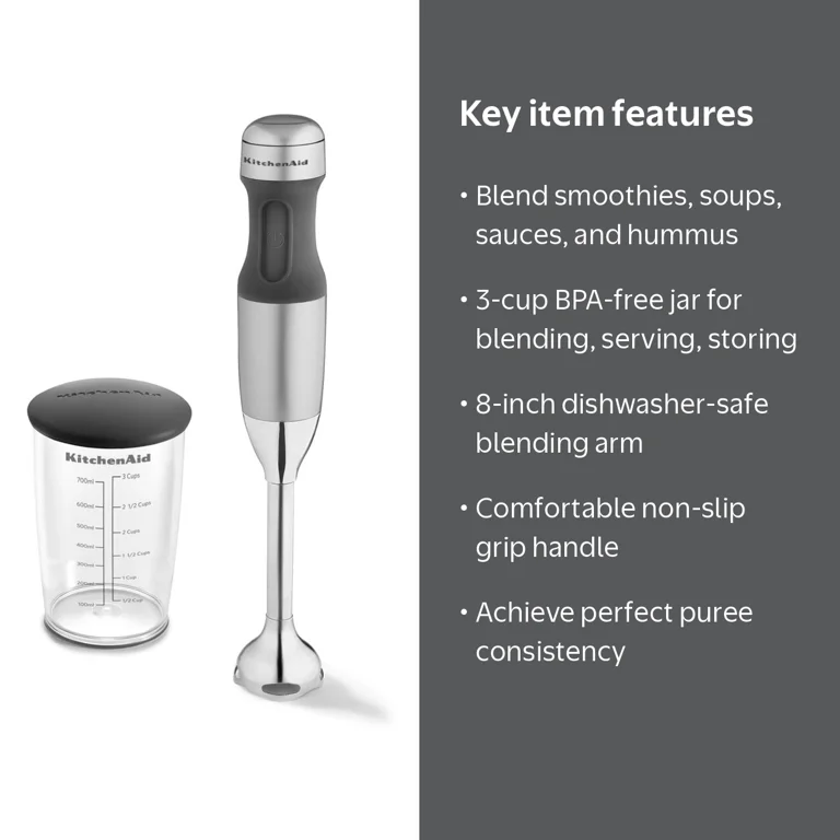 KitchenAid® 2 Speed Hand Blender, Contour Silver, KHB1231
