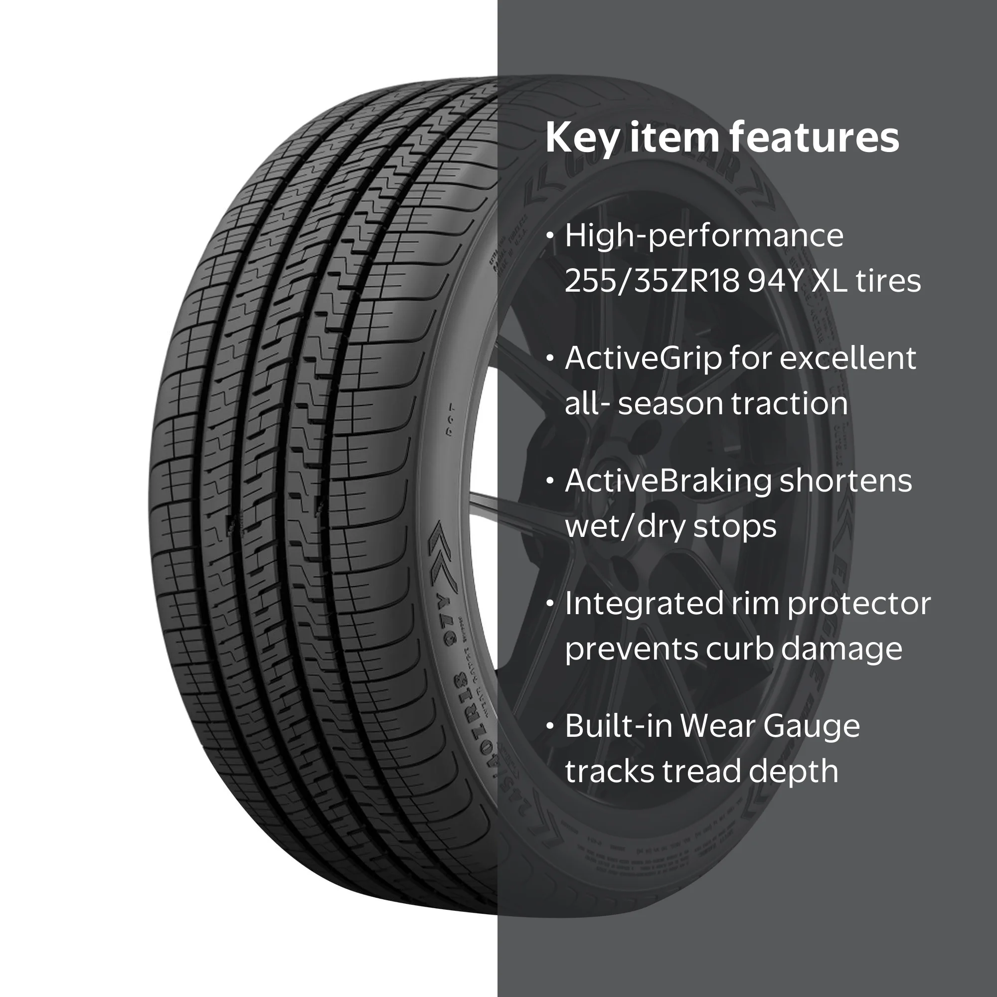 Goodyear Eagle Exhilarate 255/35ZR18 94Y XL UHP Passenger Tire