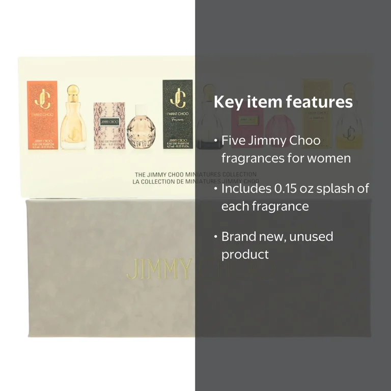 Jimmy Choo Variety Mini Perfume Set, 5 Piece Gift Set for Women