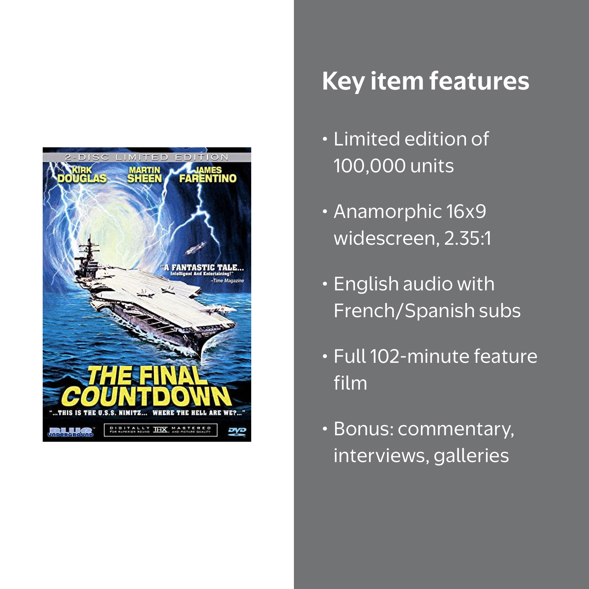 The Final Countdown (Limited Edition) (DVD) - Walmart.com
