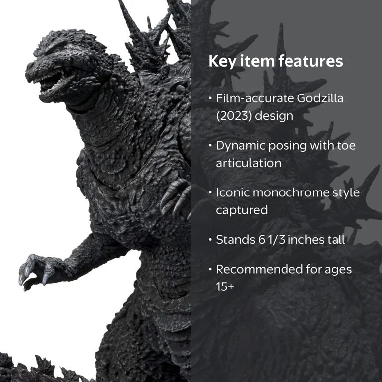 TAMASHII NATIONS, Godzilla, Godzilla 2023 Minus Color, Action