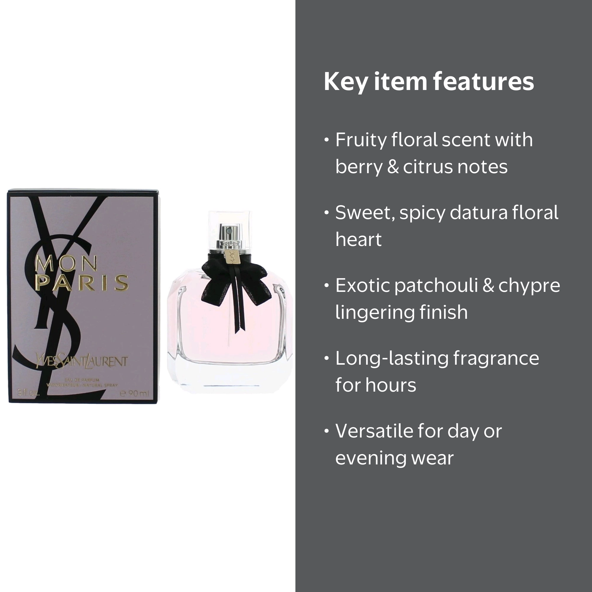 Yves Saint Laurent Mon Paris EDP Spray for Women, 3 oz - Fruity