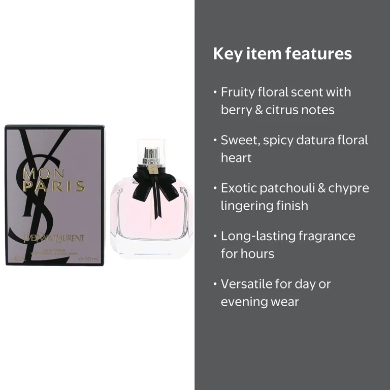 Yves Saint Laurent Mon Paris EDP Spray for Women, 3 oz - Fruity