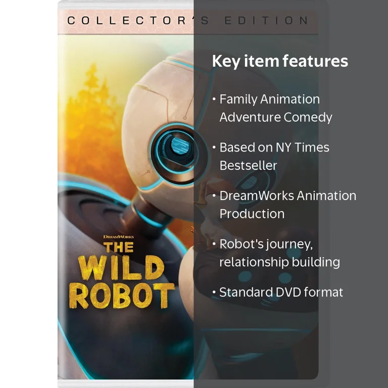 The Wild Robot (DVD), Family, DreamWorks - Walmart.com