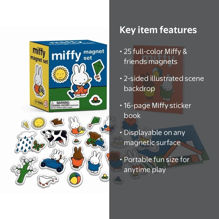 ミッフィ　マグネット Rp Minis Miffy Magnet Set, (Paperback) - Walmart.com