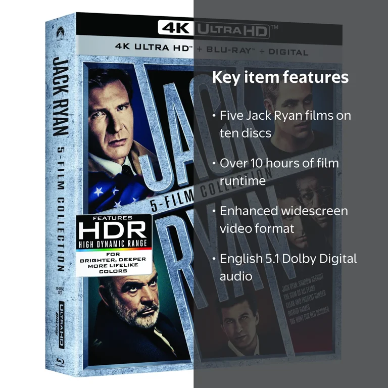 Paramount, 5-Film Collection, Jack Ryan, 10-disc set - Walmart.com