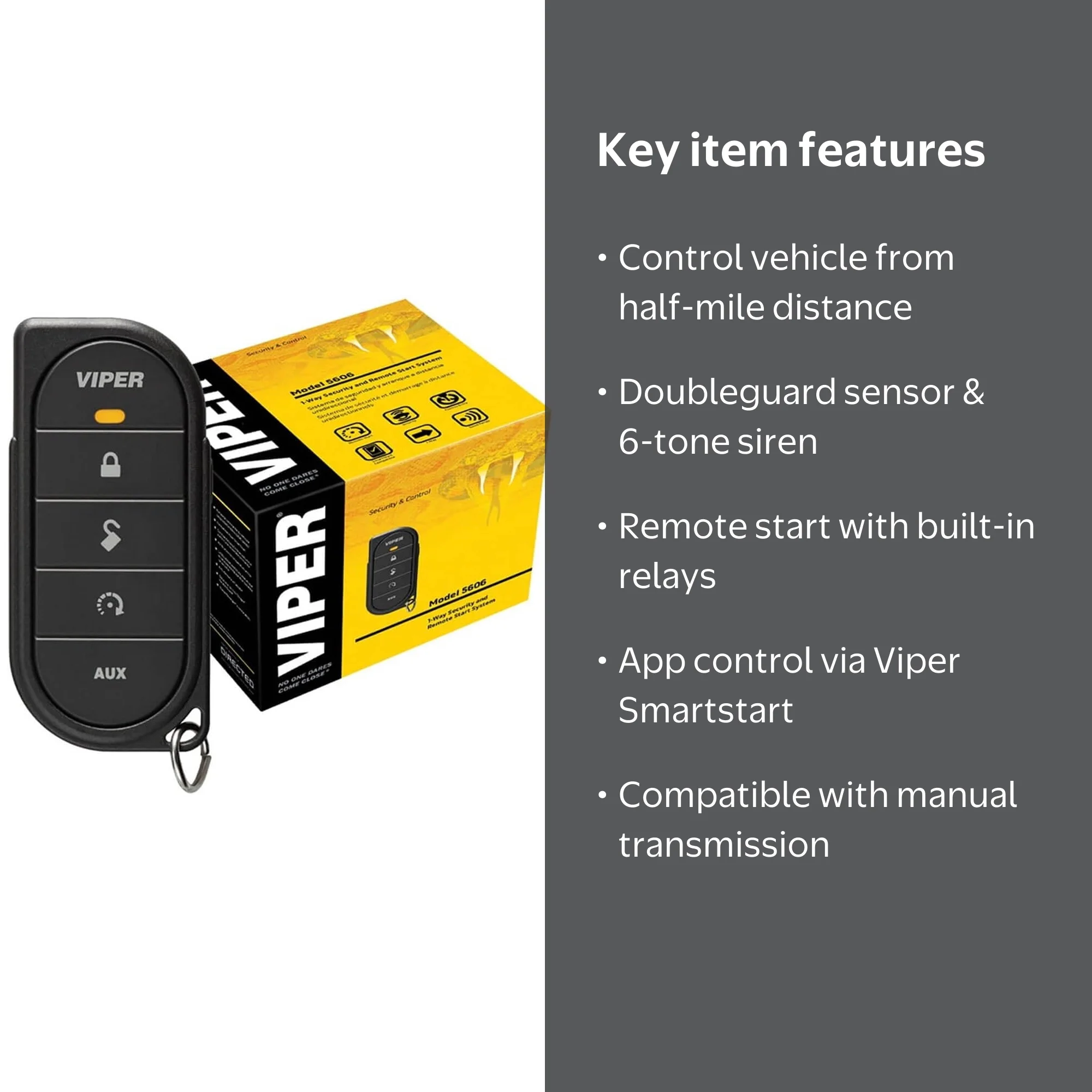 Viper 5606V 1-Way Security System w/Remote - Walmart.com