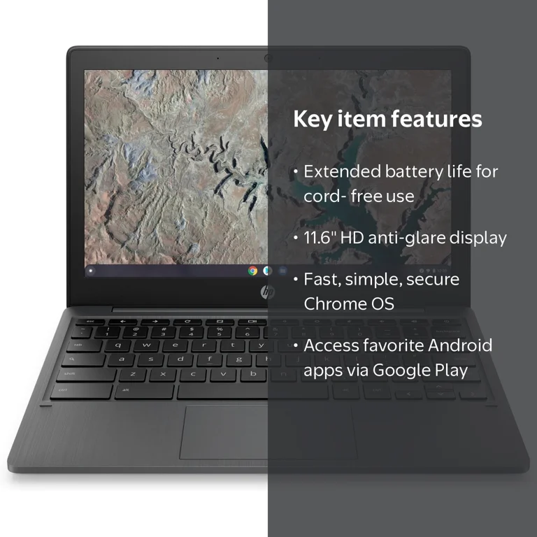 HP, Chromebook Laptop Computer, 11.6
