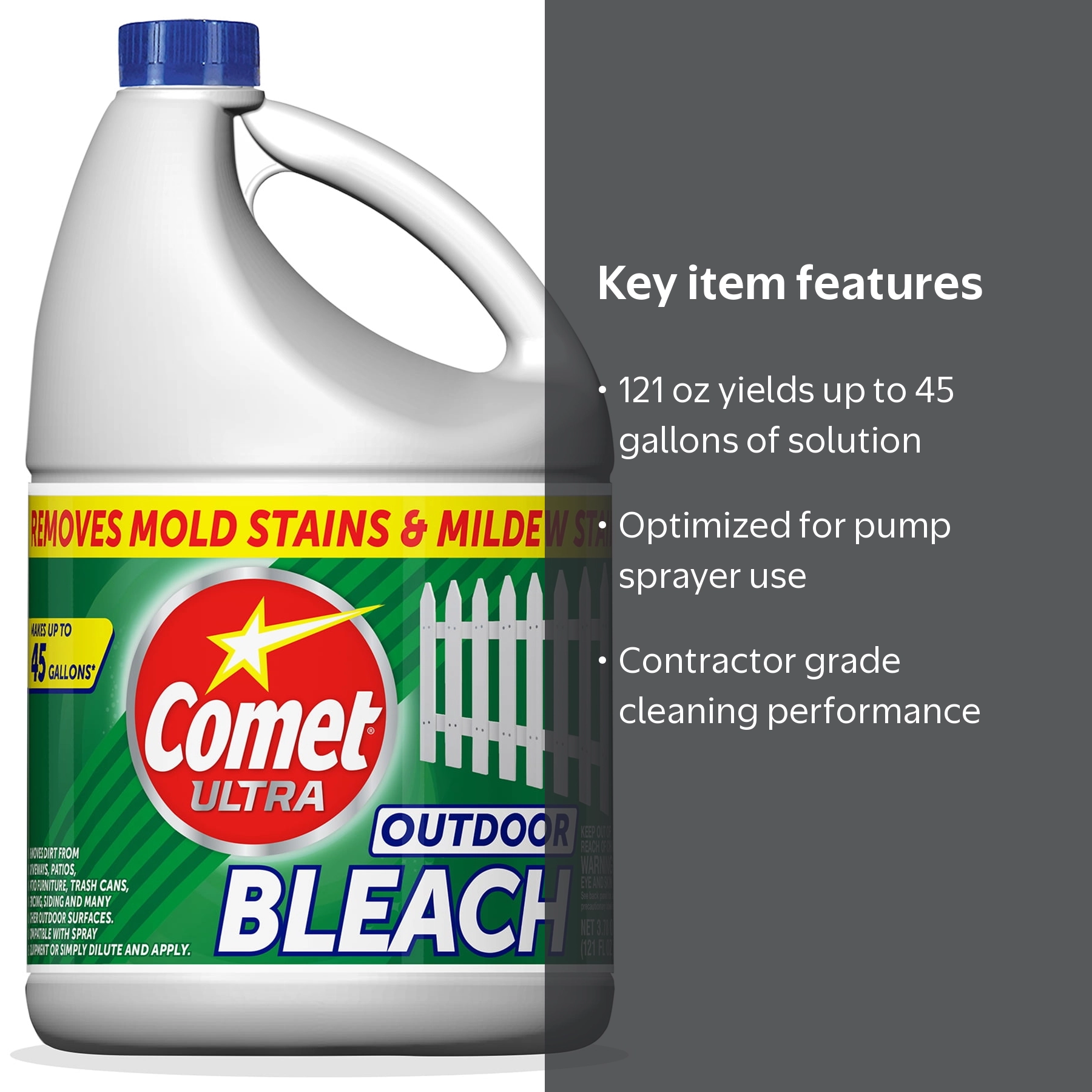 Comet Outdoor Bleach 121 oz - Walmart.com