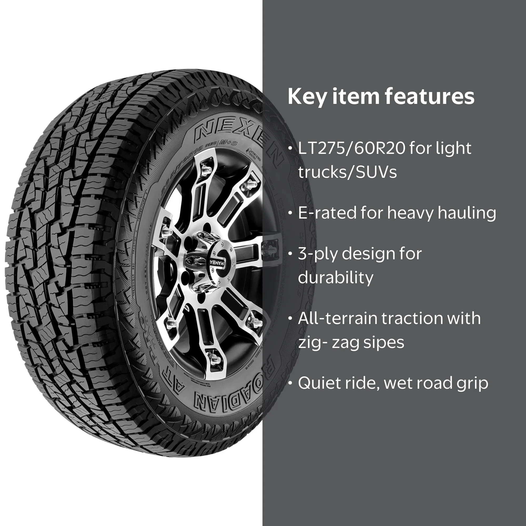 Nexen Roadian AT Pro RA8 Light Truck Tire - LT275/60R20 123/120S E