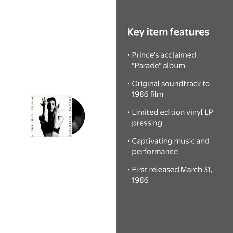 Prince - Parade - Music & Performance - Vinyl - Walmart.com