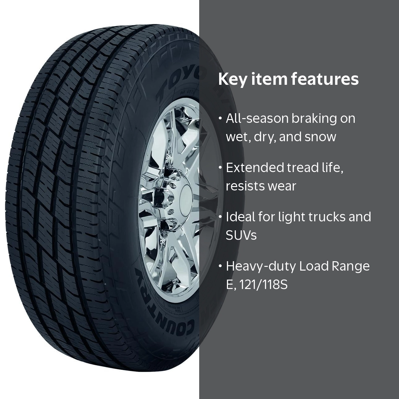 Toyo Open Country H/T II Highway LT265/70R17 121/118S E Light