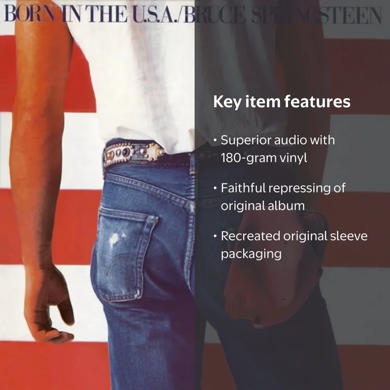 Sony Music, Bruce Springsteen, Born in the USA, Vinyl, 180gm