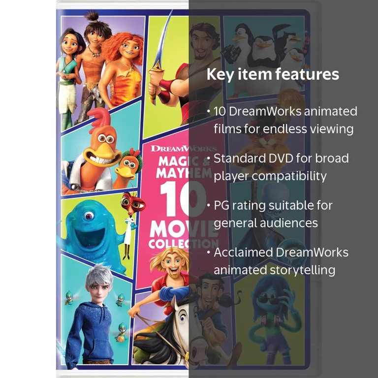 Disney Movie Collection 10冊 DreamWorks Magic & Mayhem 10-Movie Collection (DVD), Family