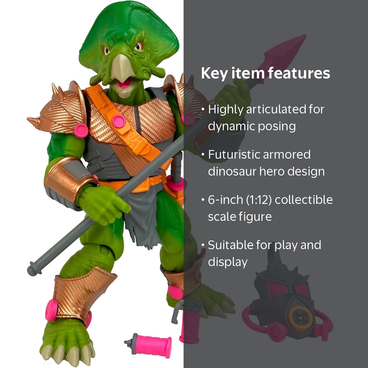 Boss Fight Studio Saurozoic Warrior Ceratopsian Guard Futuristic