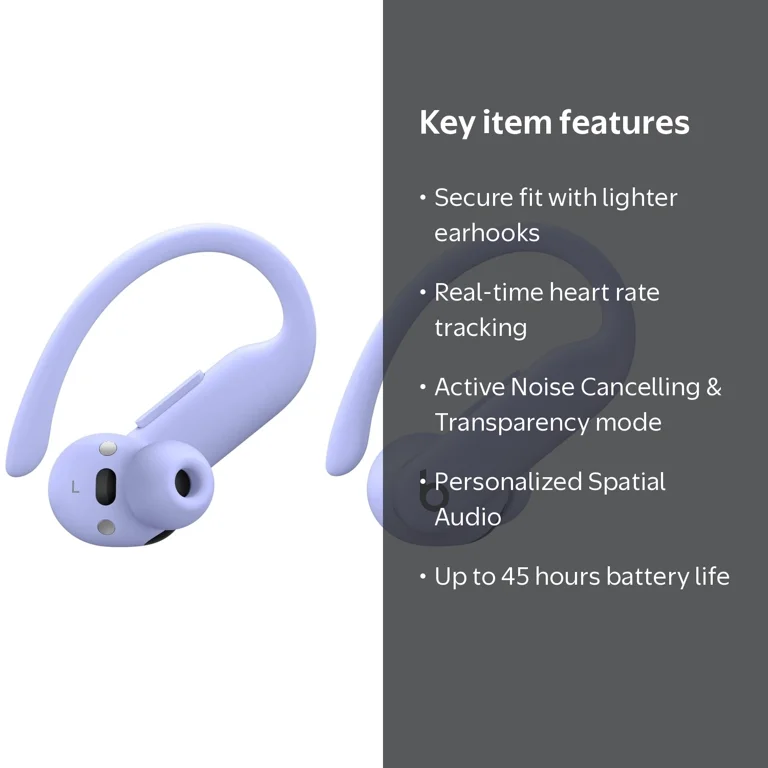 Beats, Powerbeats Pro 2, High-Performance Earbuds, Hyper Purple
