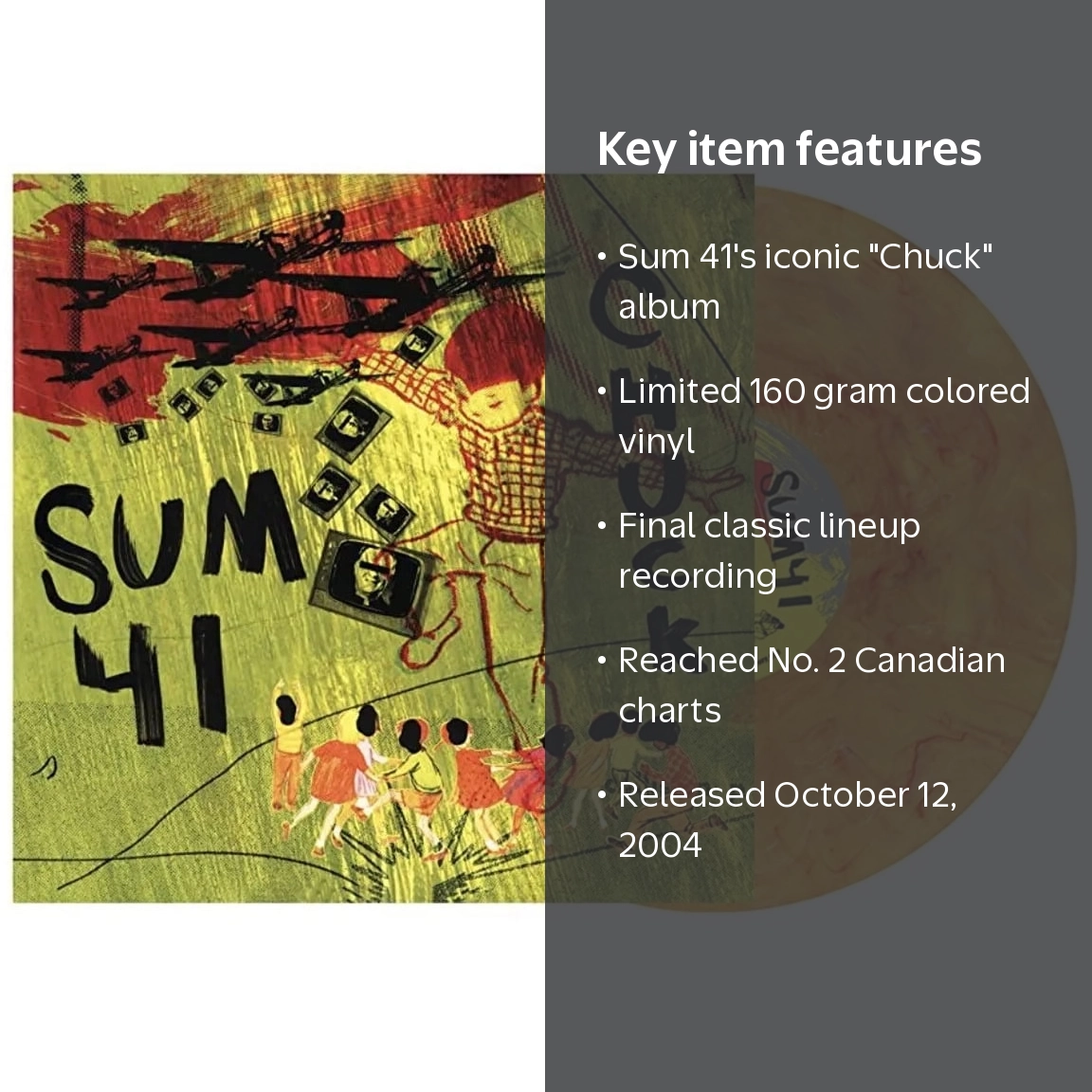 Sum 41 - Chuck Ltd Color Vinyl 160gm Music and Performance
