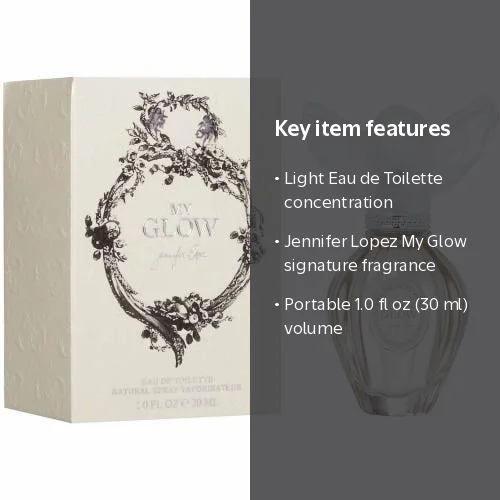 Jennifer Lopez My Glow Eau de Toilette, 1 oz, Celebrity Fragrance