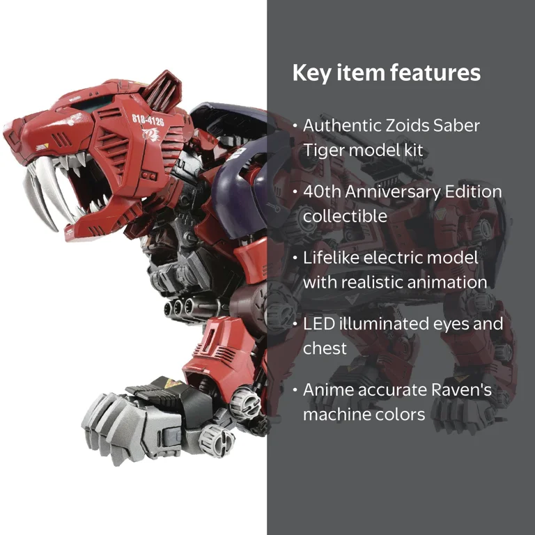Kotobukiya Zoids AZ-05 Saber Tiger Plastic Model Kit Takara Tomy