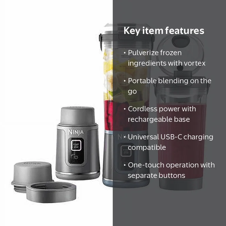 Ninja, Blast Personal Blender, 2-pack, Rechargeable, on the go
