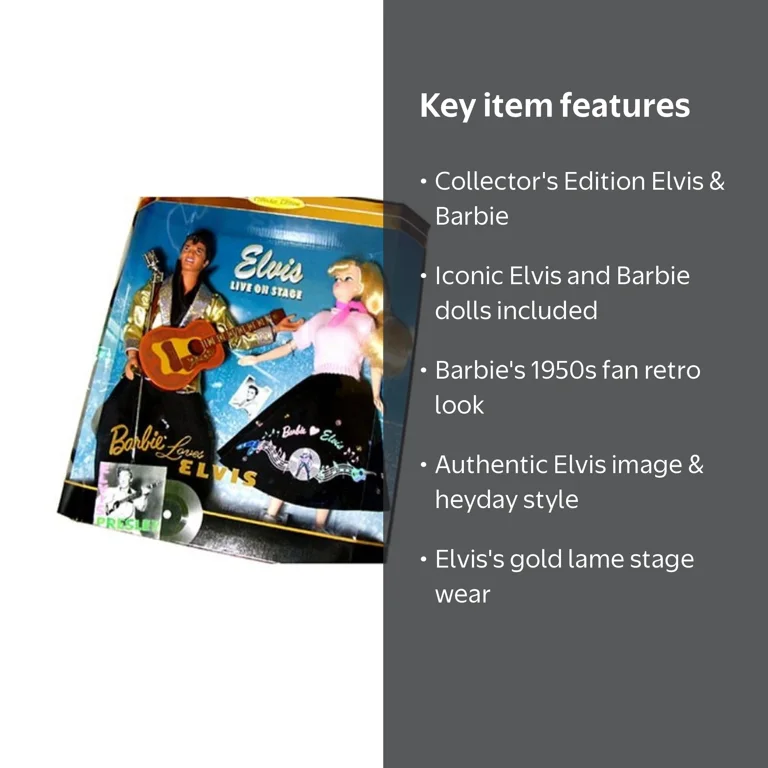 Barbie Loves Elvis Presley Music Collector Set - Walmart.com