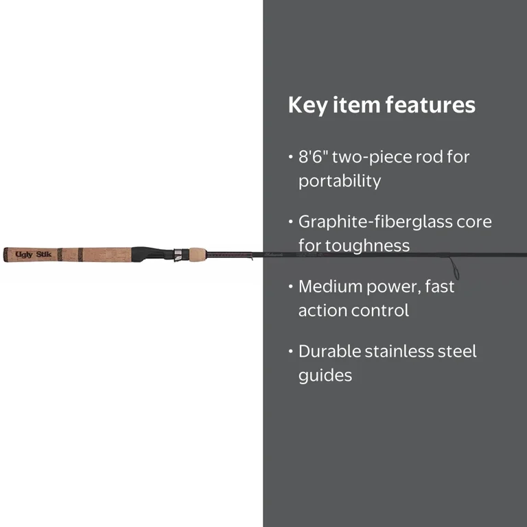 difference between ugly stik gx2 and elite Casting Fishing Rod : Sports & Outdoors Experience the perfect blend of strength Ugly Stik Elite Salmon/Steelhead Casting