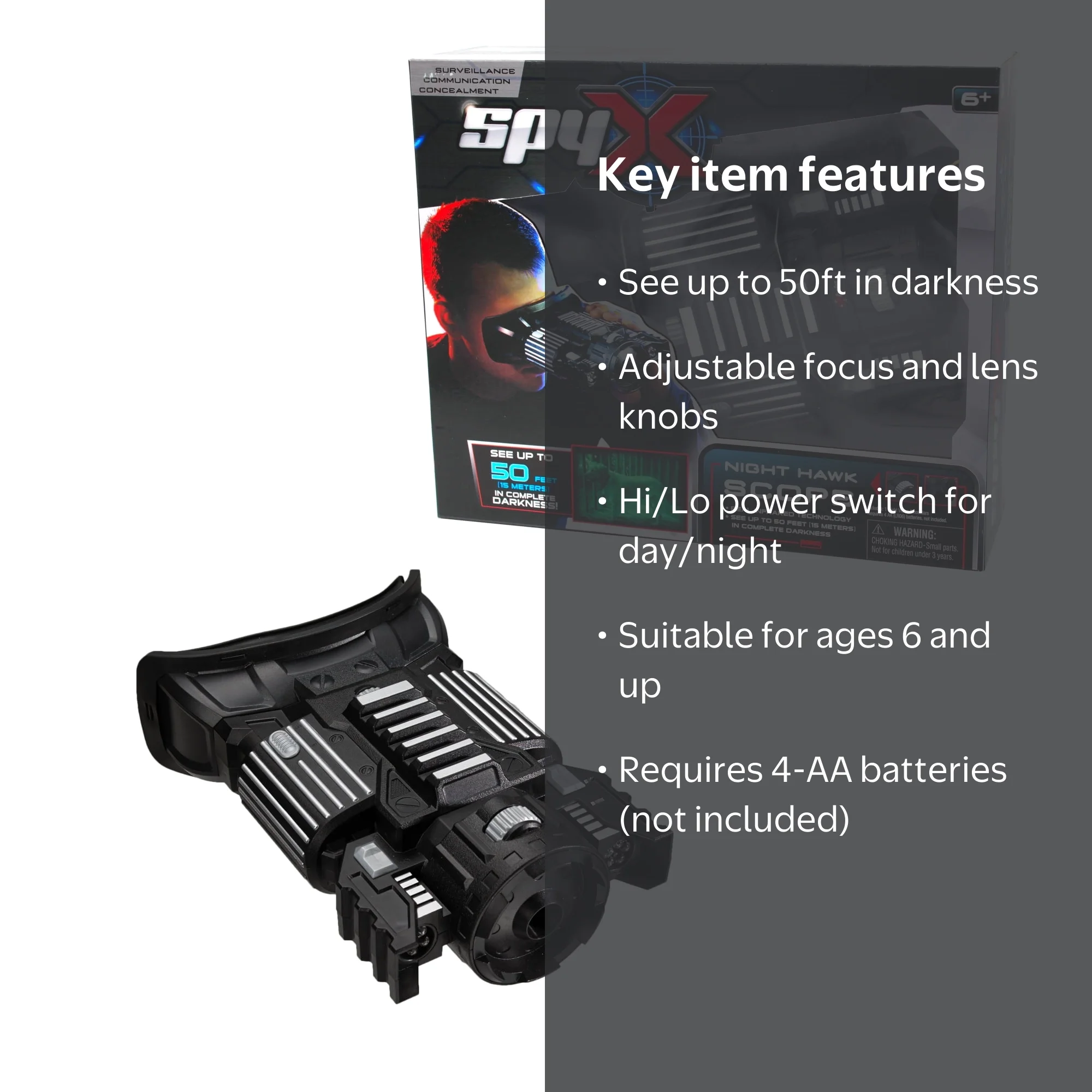 SpyX Night Hawk Scope - Real Infrared Night Vision Lets You See up