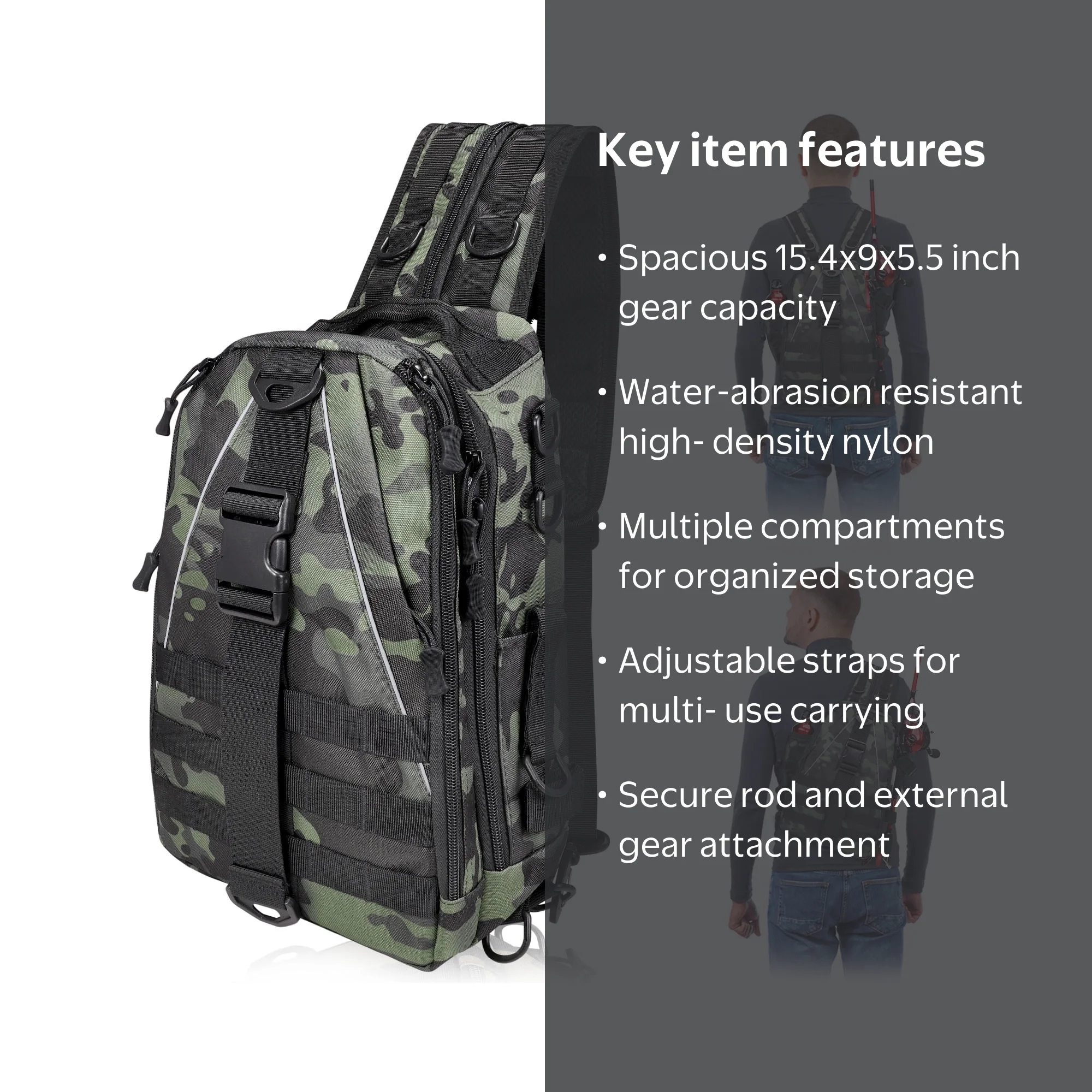 fiblink waterproof sports single shoulder fishing tackle bag THKFISH Portable Gear Fly Fishing Gear Bag, Black Elevate your fishing game with the THKFISH Portable Fishing Tackle Bag Piscifun Fishing Sling Tackle Storage