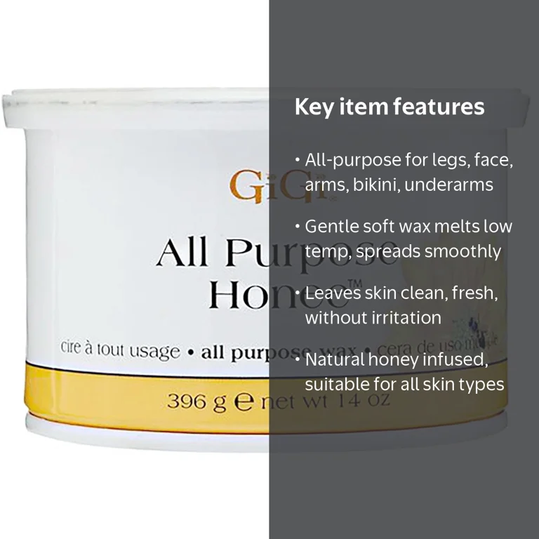GiGi, Honee Hair Removal Soft Wax, All Purpose, 14 oz - Walmart.com