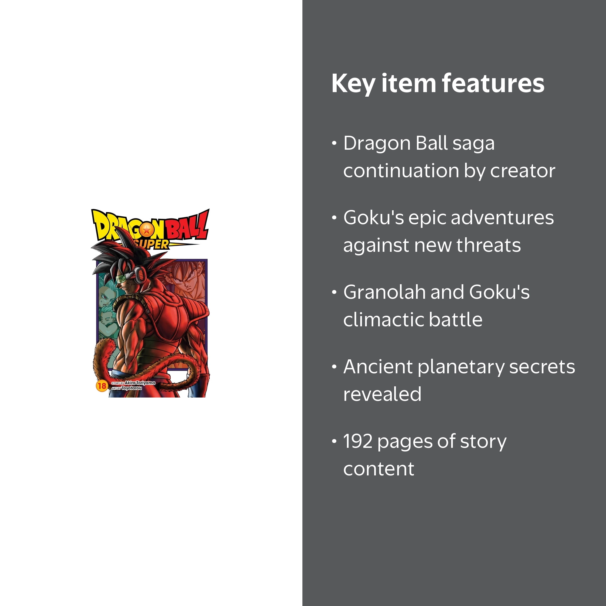 Akira Toriyama, Dragon Ball Super, Vol. 18, Paperback - Walmart.com