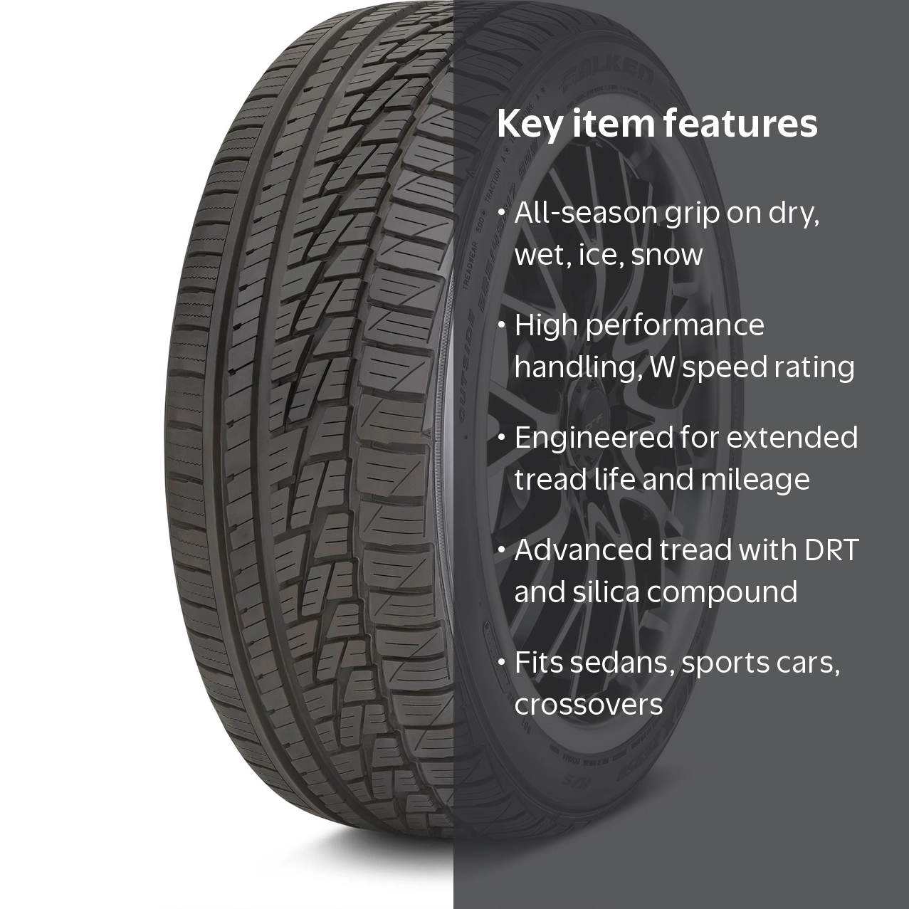 Falken Ziex ZE950 A/S 215/50R17 91W Tires, Set of 4, All Season