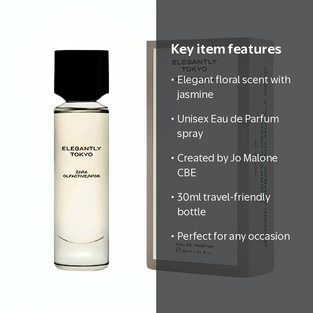 ZARA, Eau de Parfum, Elegantly Tokyo, Jasmine and Akigalawood