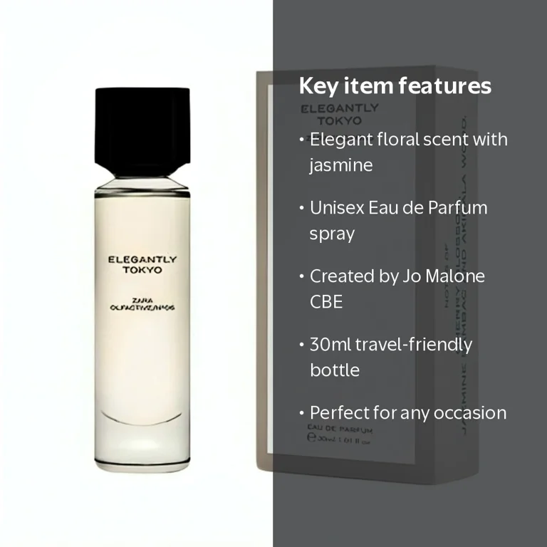 ZARA, Eau de Parfum, Elegantly Tokyo, Jasmine and Akigalawood