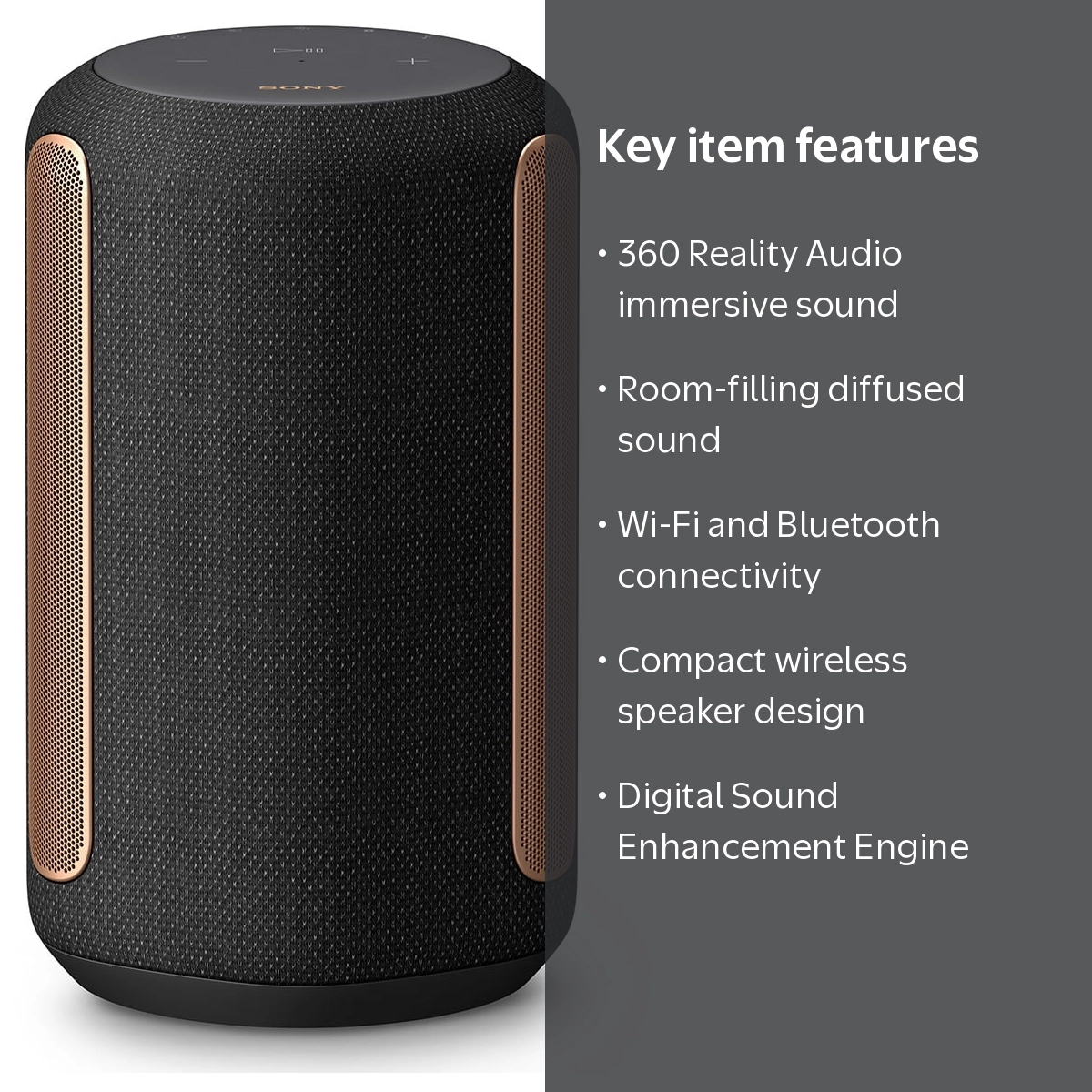 Free Shipping! Sony SRS-RA3000 Home Wireless Speaker with 360