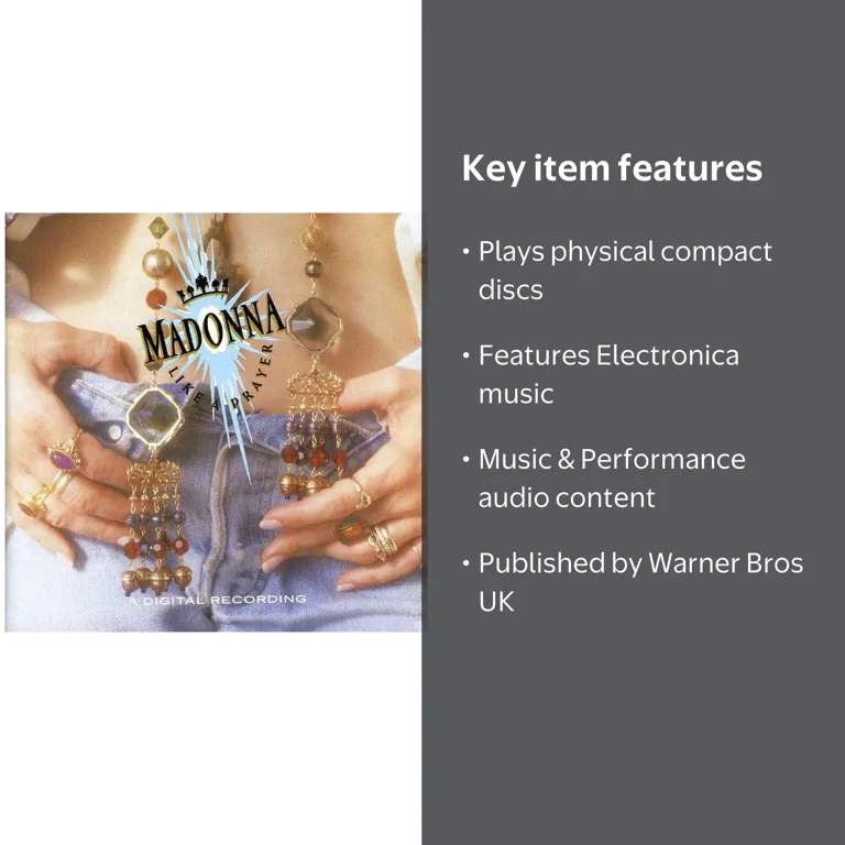 Madonna - Like A Prayer - Music & Performance - CD - Walmart.com