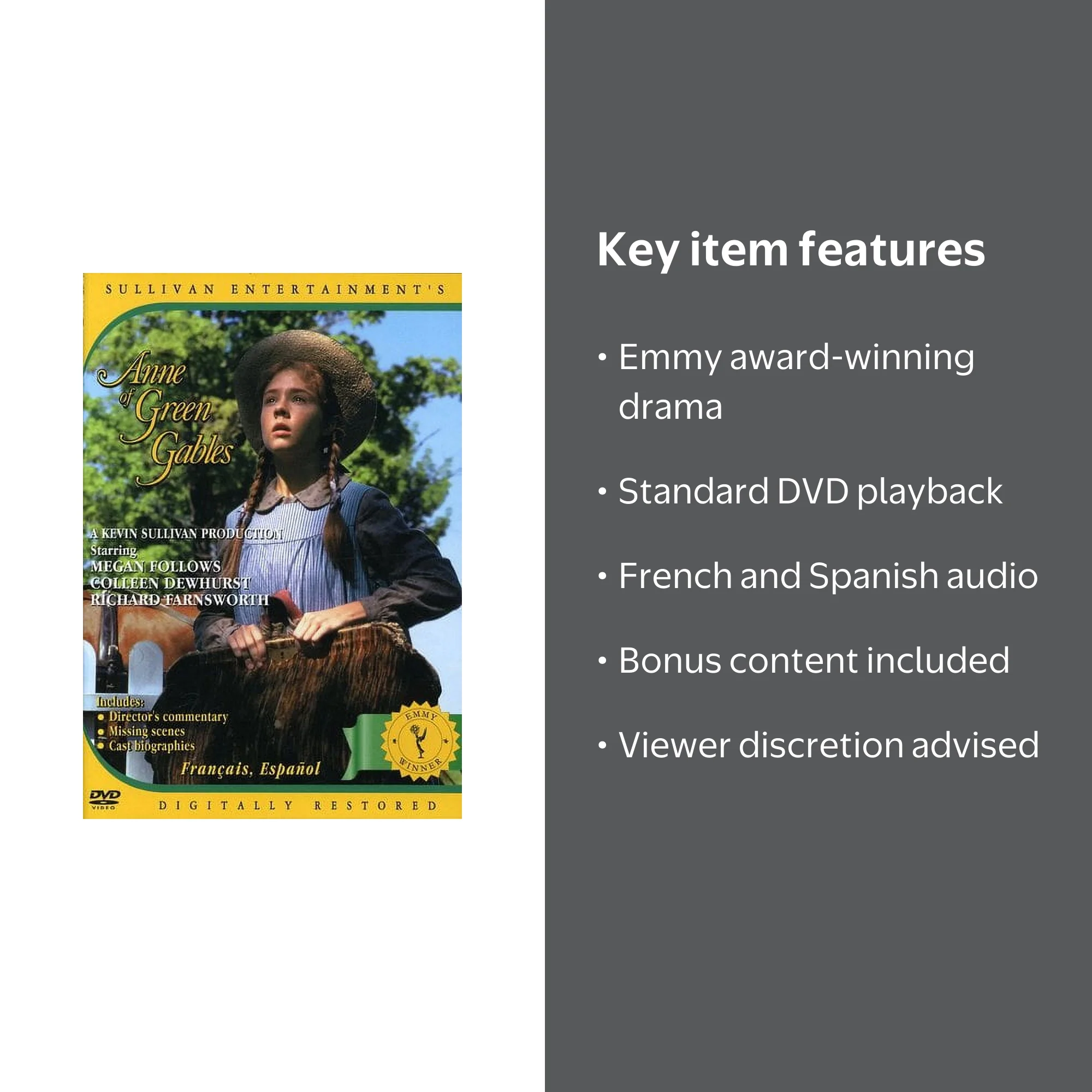Anne of Green Gables (DVD), Sullivan, Drama - Walmart.com