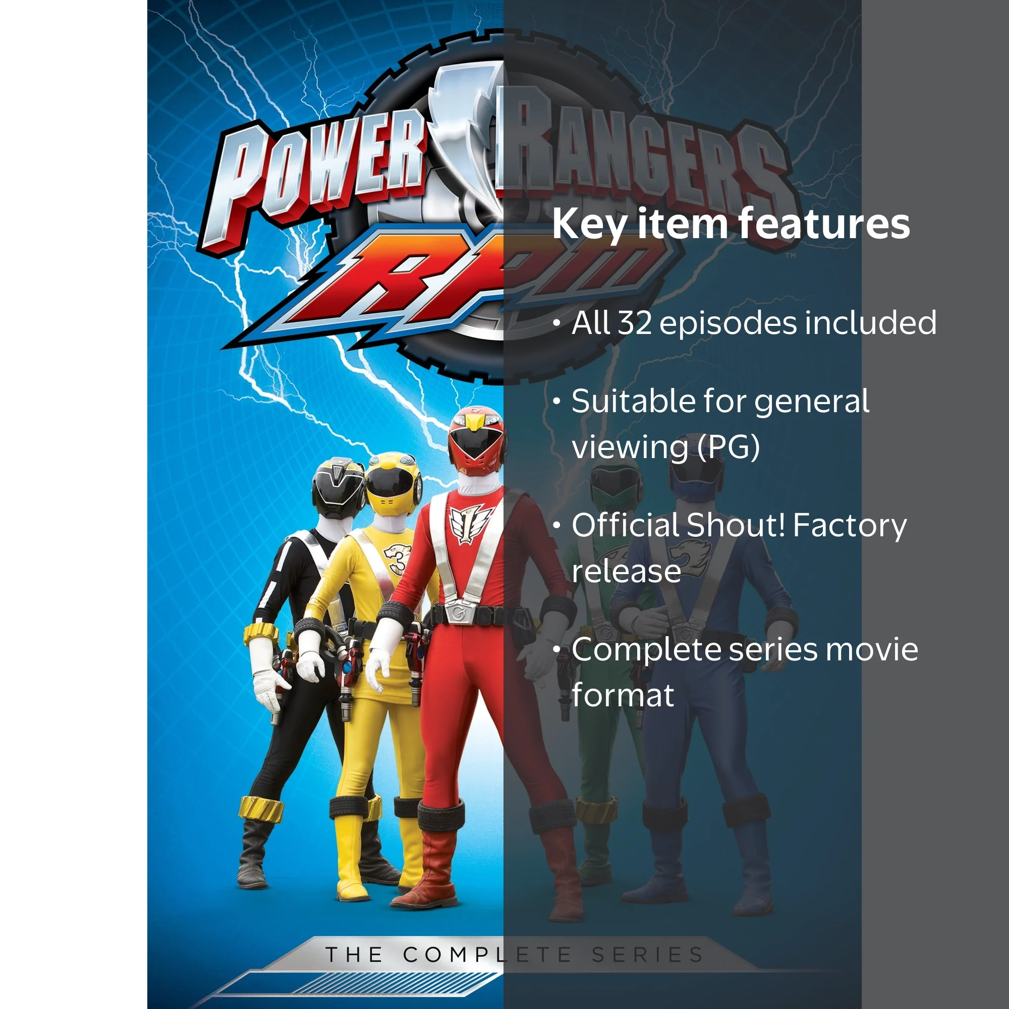 SDS, Power Rangers RPM The Complete Series, Includes All 32