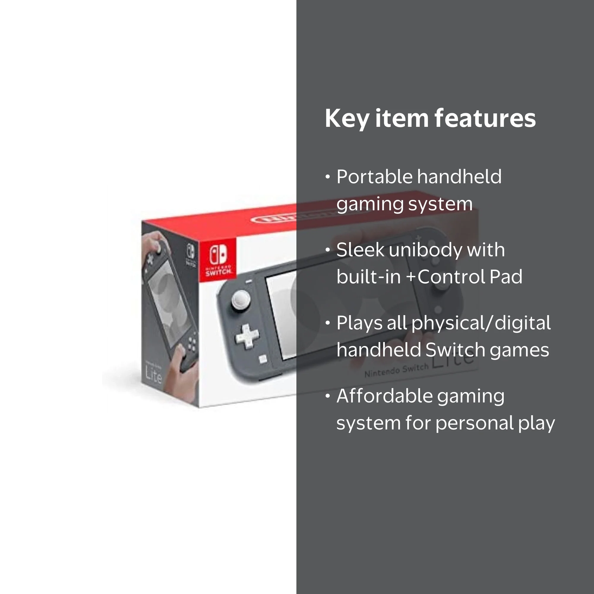 Nintendo Switch Lite Handheld Gaming System, Lightweight and