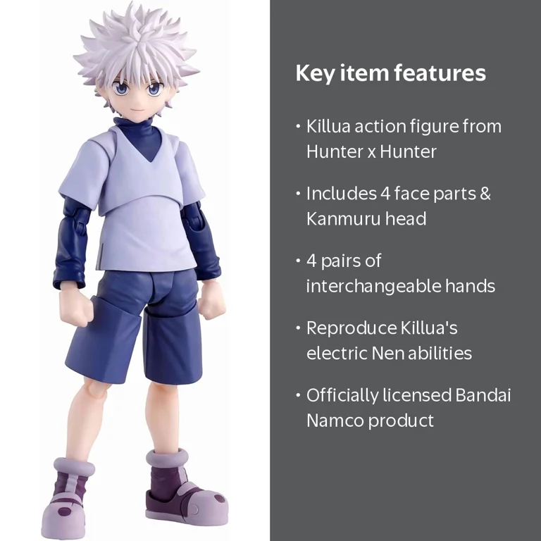 TAMASHII NATIONS, S.H.Figuarts Action Figure, Killua, Hunter x
