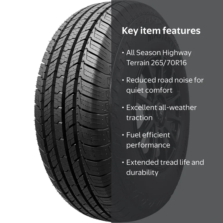 Free Shipping! Mastertrack All Season SUV Tire 265/70R16 112T