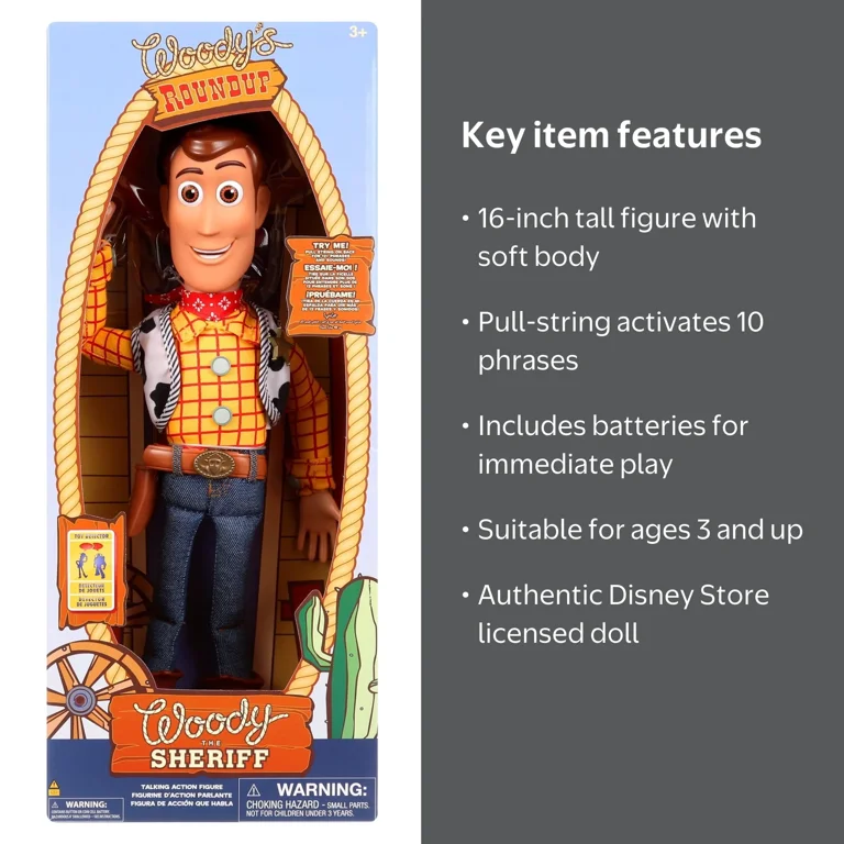 Disney, Toy Story Pull String Woody 16