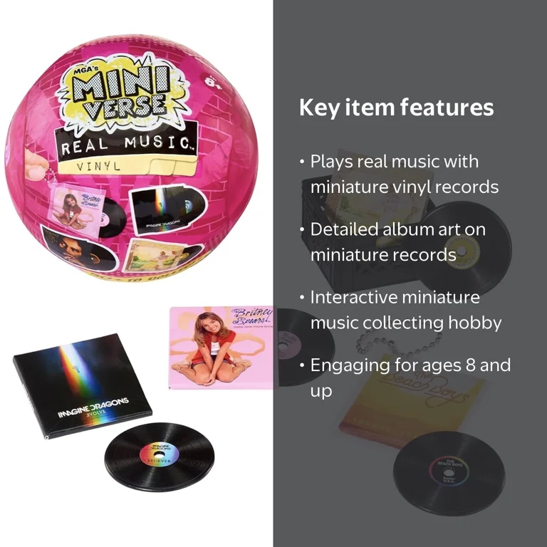 MGA Mini Verse Real Music Vinyl Turntable with Record Player MGA Mini Verse Real Music Vinyl Turntable with Record Player