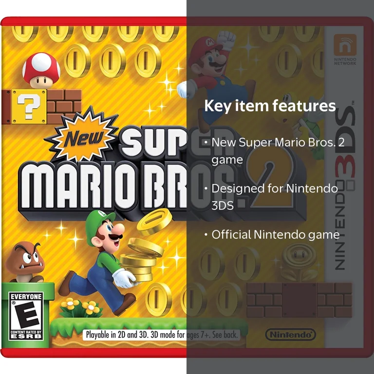 Nintendo New Super Mario Bros 2, Nintendo 3DS Game - Walmart.com